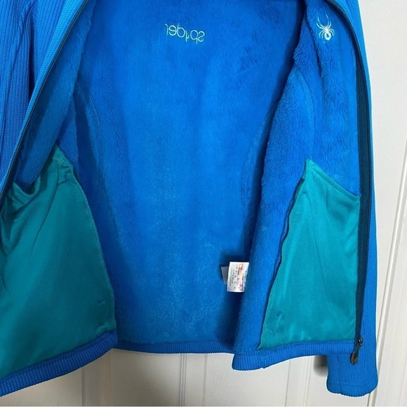 SPYDER Womens Core Fleece Sweater Knit Jacket Full Zip Size S - Picture 7 of 11